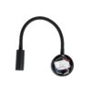 GloboStar® GOOSE 61690 Φωτιστικό Τοίχου – Απλίκα LED 3W 300lm 36° AC 220-240V IP20 – Reading Light – Θερμό Λευκό 2700K Μαύρο Αλουμίνιο – Μ6.5 x Π22.5 x Υ23cm – 2 Xρόνια Εγγύηση