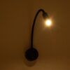 GloboStar® GOOSE 61690 Φωτιστικό Τοίχου – Απλίκα LED 3W 300lm 36° AC 220-240V IP20 – Reading Light – Θερμό Λευκό 2700K Μαύρο Αλουμίνιο – Μ6.5 x Π22.5 x Υ23cm – 2 Xρόνια Εγγύηση
