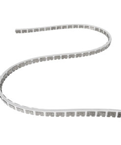 GloboStar® NEONPRO 61698 Εύκαμπτη Βάση Στήριξης για την NEONPRO Professional Neon Flex LED 10W/m 24VDC & 48VDC με Π6 x Υ1.2cm – Ασημί – Μ1000 x Π0.7 x Υ1.2cm – Πακέτο 1 Τεμάχιο των 10 Μέτρων