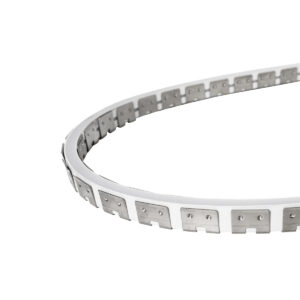 GloboStar® NEONPRO 61698 Εύκαμπτη Βάση Στήριξης για την NEONPRO Professional Neon Flex LED 10W/m 24VDC & 48VDC με Π6 x Υ1.2cm – Ασημί – Μ1000 x Π0.7 x Υ1.2cm – Πακέτο 1 Τεμάχιο των 10 Μέτρων