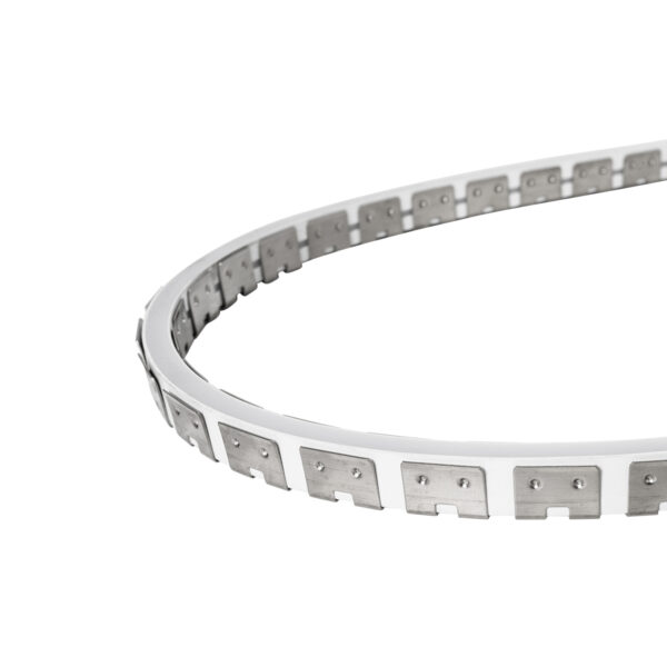 GloboStar® NEONPRO 61698 Εύκαμπτη Βάση Στήριξης για την NEONPRO Professional Neon Flex LED 10W/m 24VDC & 48VDC με Π6 x Υ1.2cm – Ασημί – Μ1000 x Π0.7 x Υ1.2cm – Πακέτο 1 Τεμάχιο των 10 Μέτρων