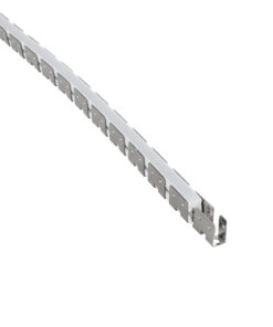 GloboStar® NEONPRO 61698 Εύκαμπτη Βάση Στήριξης για την NEONPRO Professional Neon Flex LED 10W/m 24VDC & 48VDC με Π6 x Υ1.2cm – Ασημί – Μ1000 x Π0.7 x Υ1.2cm – Πακέτο 1 Τεμάχιο των 10 Μέτρων