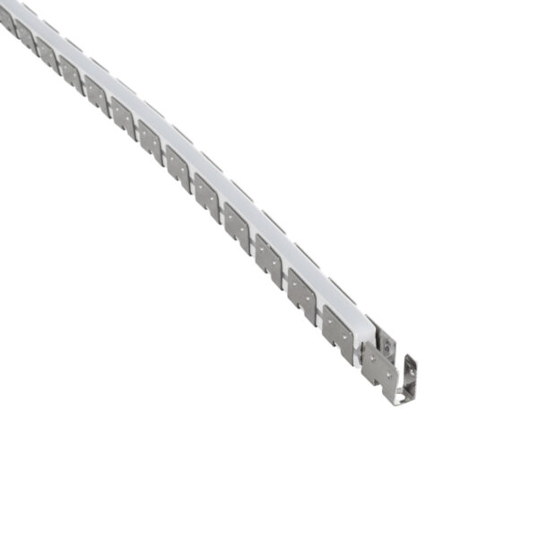 GloboStar® NEONPRO 61698 Εύκαμπτη Βάση Στήριξης για την NEONPRO Professional Neon Flex LED 10W/m 24VDC & 48VDC με Π6 x Υ1.2cm – Ασημί – Μ1000 x Π0.7 x Υ1.2cm – Πακέτο 1 Τεμάχιο των 10 Μέτρων