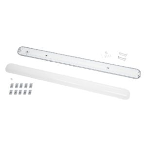 GloboStar® PARKING 61702 LED Γραμμικό Βιομηχανικό Φωτιστικό Tri-Proof 120cm 48W 5760lm 120° AC 220-240V Αδιάβροχο IP67 – 2.4G Smart Group Control System with Microwave Sensor – Μ120 x Π10,5 x Υ8cm – 5000K – 5 Χρόνια Εγγύηση