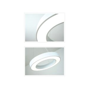 InLight Κρεμαστό φωτιστικό LED 60W 4000K σε λευκή απόχρωση D:100cm (6171-100-WH)