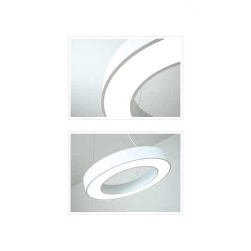 InLight Κρεμαστό φωτιστικό LED 70W σε λευκή απόχρωση D:120cm (6171-120-WH)