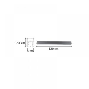 InLight Κρεμαστό φωτιστικό LED 40W 3CCT (By Switch) από αλουμίνιο σε μαύρη απόχρωση D:120cm (6072-120-BL)