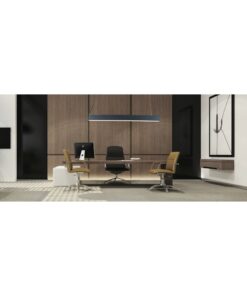 InLight Κρεμαστό φωτιστικό LED 30W 3CCT (By Switch) από αλουμίνιο σε μαύρη απόχρωση D:90cm (6072-90-BL)