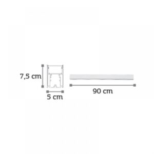 InLight Κρεμαστό φωτιστικό από αλουμίνιο σε λευκή απόχρωση (6172-90-WH)