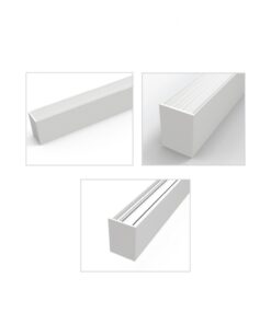 InLight Κρεμαστό φωτιστικό LED 50W 3CCT (By Switch) από αλουμίνιο σε λευκή απόχρωση D:150cm (6072-150-WH)