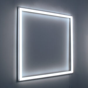 GloboStar® 60368 Χωνευτό LED Panel Linear Frameless Super Slim 60x60cm 48W 5760lm 120° CRI≥85Ra AC 220-240V IP44 Μ60 x Π60 x Υ1.5cm – Ψυχρό Λευκό 6000K – TÜV Certified Driver – 5 Years Warranty