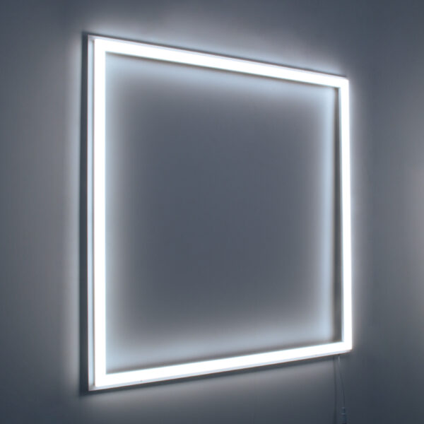 GloboStar® 60368 Χωνευτό LED Panel Linear Frameless Super Slim 60x60cm 48W 5760lm 120° CRI≥85Ra AC 220-240V IP44 Μ60 x Π60 x Υ1.5cm – Ψυχρό Λευκό 6000K – TÜV Certified Driver – 5 Years Warranty