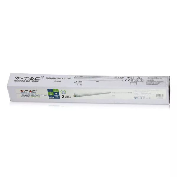 Αδιάβροχο φωτιστικό LED SMD 18W 600mm Φυσικό λευκό 4500K Λευκό σώμα V-TAC – 6198