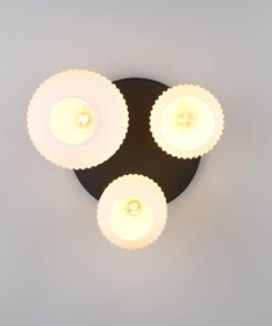 Πολύφωτο Οροφής Ματ Ορέιχαλκος & Οπαλ Γυαλί DIVA 3xE27 Trio Lighting – 619800308