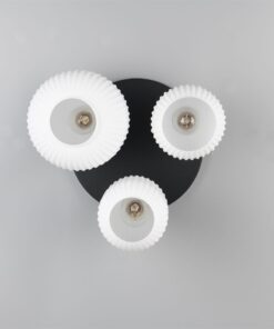 Πολύφωτο Οροφής Ματ Ορέιχαλκος & Οπαλ Γυαλί DIVA 3xE27 Trio Lighting – 619800308