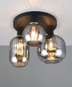 Πολύφωτο Οροφής Μαύρο Ματ & Γυαλί DIVA 3xE27 Trio Lighting – 619800332