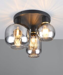 Πολύφωτο Οροφής Μαύρο Ματ & Γυαλί DIVA 3xE27 Trio Lighting – 619800332