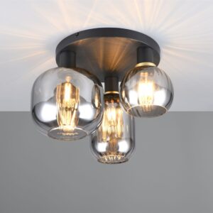 Πολύφωτο Οροφής Μαύρο Ματ & Γυαλί DIVA 3xE27 Trio Lighting – 619800332