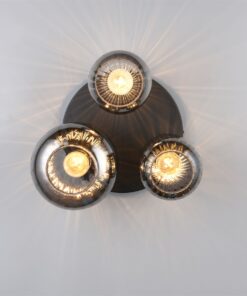 Πολύφωτο Οροφής Μαύρο Ματ & Γυαλί DIVA 3xE27 Trio Lighting – 619800332