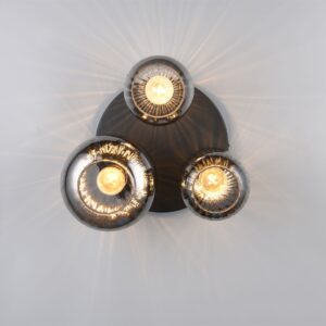 Πολύφωτο Οροφής Μαύρο Ματ & Γυαλί DIVA 3xE27 Trio Lighting – 619800332