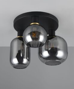 Πολύφωτο Οροφής Μαύρο Ματ & Γυαλί DIVA 3xE27 Trio Lighting – 619800332