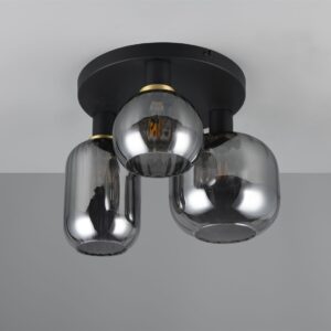Πολύφωτο Οροφής Μαύρο Ματ & Γυαλί DIVA 3xE27 Trio Lighting – 619800332
