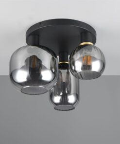 Πολύφωτο Οροφής Μαύρο Ματ & Γυαλί DIVA 3xE27 Trio Lighting – 619800332