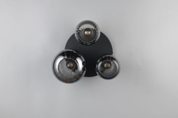Πολύφωτο Οροφής Μαύρο Ματ & Γυαλί DIVA 3xE27 Trio Lighting – 619800332