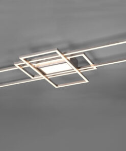 Φωτιστικό Οροφής Trio Lighting LED 60W Νίκελ Ματ Μεταλλικό Dimmable 6500lm 3000Κ-6500K με Τηλεχειριστήριο – 620010407