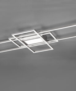 Φωτιστικό Οροφής Trio Lighting LED 60W Νίκελ Ματ Μεταλλικό Dimmable 6500lm 3000Κ-6500K με Τηλεχειριστήριο – 620010407