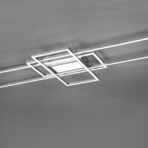 Φωτιστικό Οροφής Trio Lighting LED 60W  Νίκελ Ματ Μεταλλικό Dimmable 6500lm 3000Κ-6500K με Τηλεχειριστήριο – 620010407