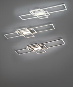 Φωτιστικό Οροφής Trio Lighting LED 60W Νίκελ Ματ Μεταλλικό Dimmable 6500lm 3000Κ-6500K με Τηλεχειριστήριο – 620010407