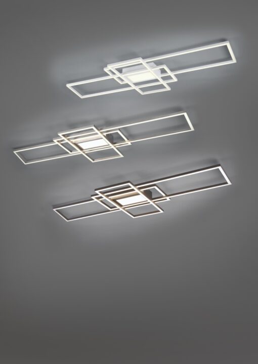 Φωτιστικό Οροφής Trio Lighting LED 60W  Νίκελ Ματ Μεταλλικό Dimmable 6500lm 3000Κ-6500K με Τηλεχειριστήριο – 620010407