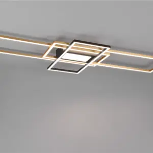 Φωτιστικό Οροφής Trio Lighting IRVINE LED, 60W · 7100lm, 3000 – 6500K Ορείχαλκος Ματ Μεταλλικό, Τηλεχειριζόμενο Dimmable, Λειτουργία μνήμης, – 620010408