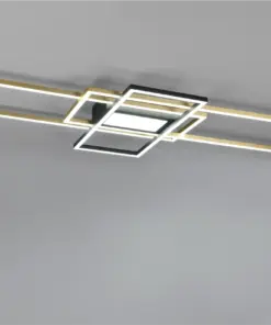 Φωτιστικό Οροφής Trio Lighting IRVINE LED, 60W · 7100lm, 3000 – 6500K Ορείχαλκος Ματ Μεταλλικό, Τηλεχειριζόμενο Dimmable, Λειτουργία μνήμης, – 620010408