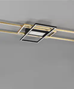 Φωτιστικό Οροφής Trio Lighting IRVINE LED, 60W · 7100lm, 3000 – 6500K Ορείχαλκος Ματ Μεταλλικό, Τηλεχειριζόμενο Dimmable, Λειτουργία μνήμης, – 620010408