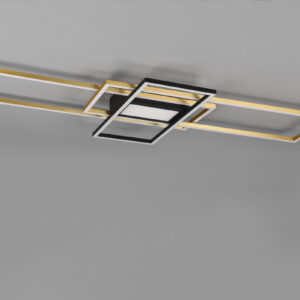 Φωτιστικό Οροφής Trio Lighting IRVINE  LED, 60W · 7100lm, 3000 – 6500K Ορείχαλκος Ματ Μεταλλικό, Τηλεχειριζόμενο Dimmable, Λειτουργία μνήμης, – 620010408