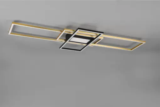 Φωτιστικό Οροφής Trio Lighting IRVINE  LED, 60W · 7100lm, 3000 – 6500K Ορείχαλκος Ματ Μεταλλικό, Τηλεχειριζόμενο Dimmable, Λειτουργία μνήμης, – 620010408