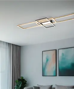 Φωτιστικό Οροφής Trio Lighting IRVINE LED, 60W · 7100lm, 3000 – 6500K Ορείχαλκος Ματ Μεταλλικό, Τηλεχειριζόμενο Dimmable, Λειτουργία μνήμης, – 620010408