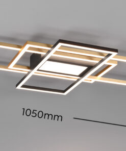 Φωτιστικό Οροφής Trio Lighting IRVINE LED, 60W · 7100lm, 3000 – 6500K Ορείχαλκος Ματ Μεταλλικό, Τηλεχειριζόμενο Dimmable, Λειτουργία μνήμης, – 620010408