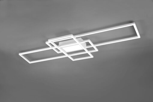Φωτιστικό Οροφής Trio Lighting LED 60W  Λευκό Ματ Μεταλλικό Dimmable 6500lm 3000-6500K με Τηλεχειριστήριο – 620010431
