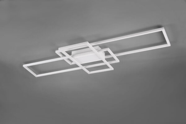 Φωτιστικό Οροφής Trio Lighting LED 60W  Λευκό Ματ Μεταλλικό Dimmable 6500lm 3000-6500K με Τηλεχειριστήριο – 620010431