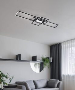 Φωτιστικό Οροφής Trio Lighting LED 60W Ανθρακί Dimmable 7100lm 3000 – 6500K με Τηλεχειριστήριο – 620010442