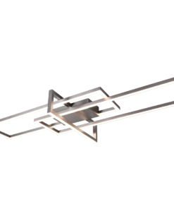 Φωτιστικό Οροφής Trio Lighting LED 34W Νίκελ Ματ Μεταλλικό Step Dimmable 3900lm 3000K 620310307