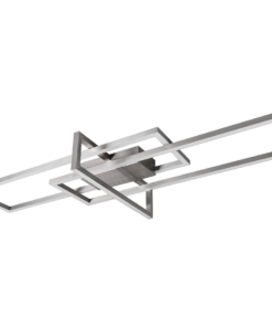 Φωτιστικό Οροφής Trio Lighting LED 34W Νίκελ Ματ Μεταλλικό Step Dimmable 3900lm 3000K 620310307