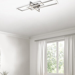 Φωτιστικό Οροφής Trio Lighting LED 34W  Νίκελ Ματ Μεταλλικό Step Dimmable 3900lm 3000K  620310307