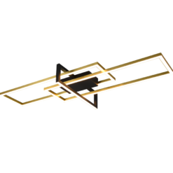 Φωτιστικό Οροφής Trio Lighting LED 34W Ορείχαλκος Ματ Μεταλλικό Step Dimmable 3900lm 3000K 620310308