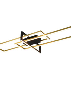 Φωτιστικό Οροφής Trio Lighting LED 34W Ορείχαλκος Ματ Μεταλλικό Step Dimmable 3900lm 3000K 620310308