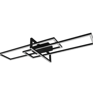 Φωτιστικό Οροφής Trio Lighting LED 34W  Μαύρο Ματ Μεταλλικό Step Dimmable 3900lm 3000K  620310332