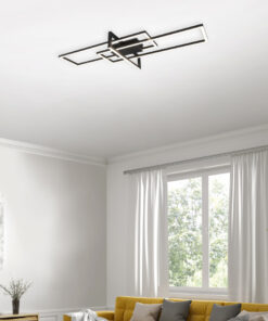 Φωτιστικό Οροφής Trio Lighting LED 34W Μαύρο Ματ Μεταλλικό Step Dimmable 3900lm 3000K 620310332